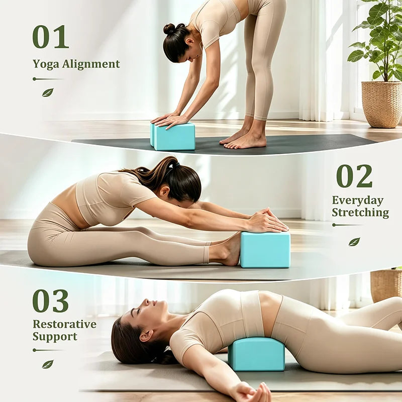 Bloco de Yoga Antiderrapante em Espuma de Alta Densidade