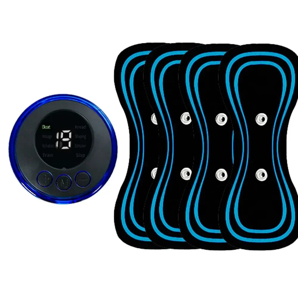 Kit massageador Elétrico Muscular – Aparelho de Massagem EMS para Pescoço