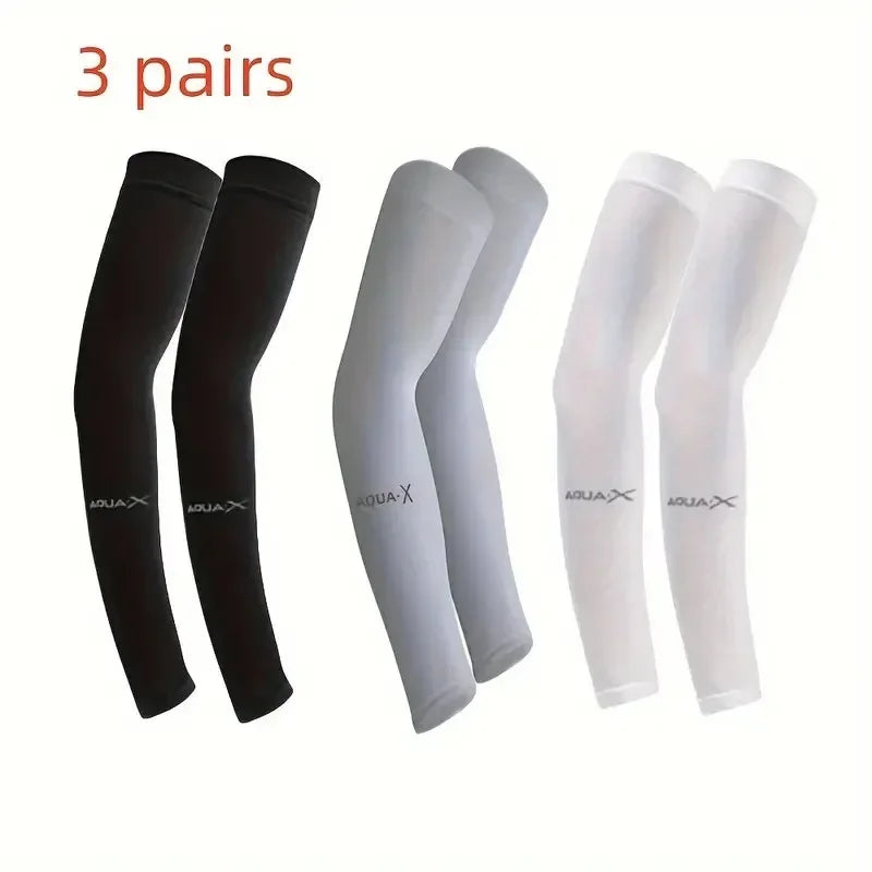 Kit com 3 Pares - Manguito de Proteção UV para os Braços