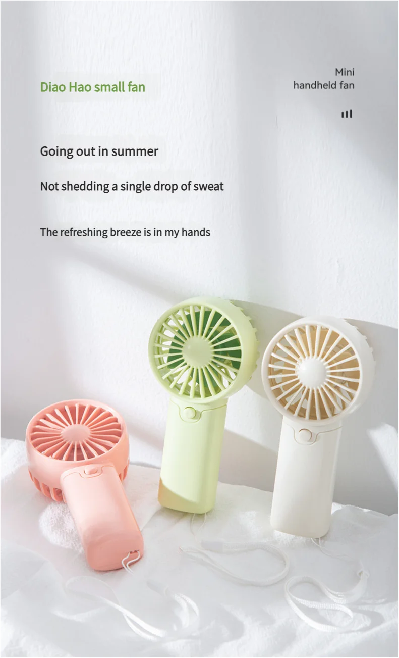 Mini Ventilador Portátil de Mão – Compacto, Leve e Prático