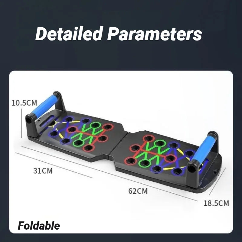 Placa de Flexão Multifuncional Portátil – Equipamento de Treino Muscular