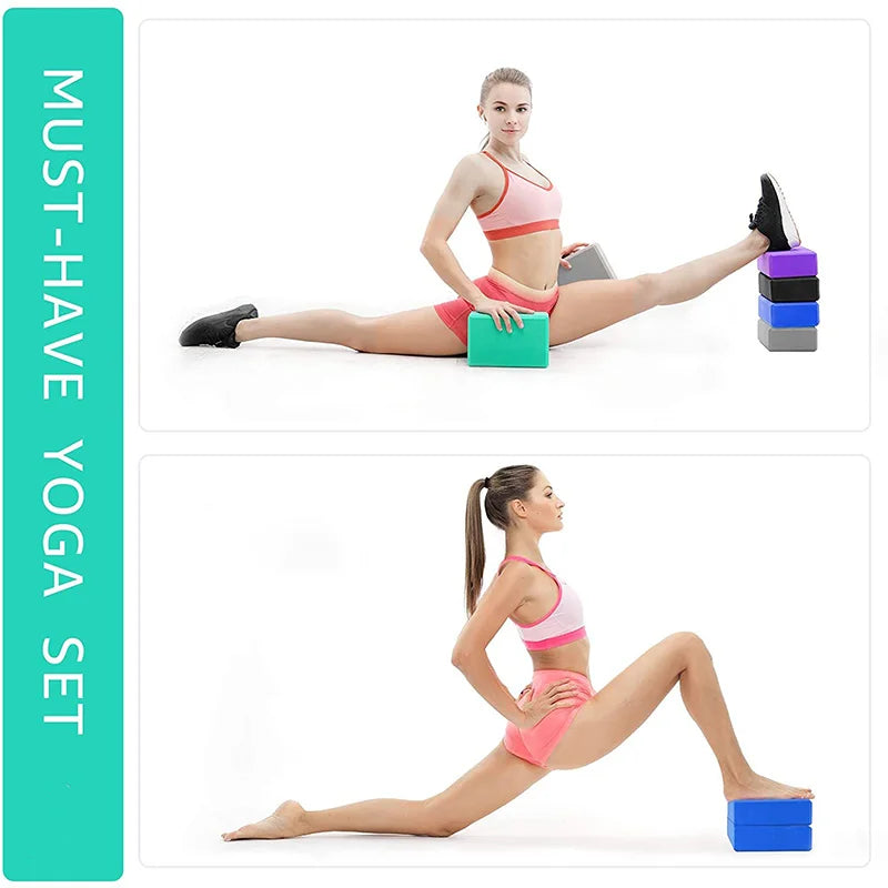 Bloco de Yoga Antiderrapante em Espuma de Alta Densidade