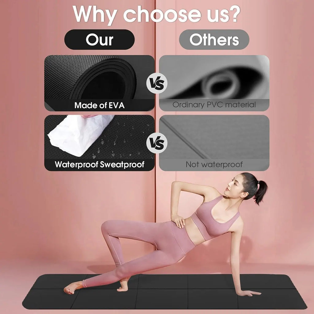 Tapete de Yoga e Pilates Dobrável
