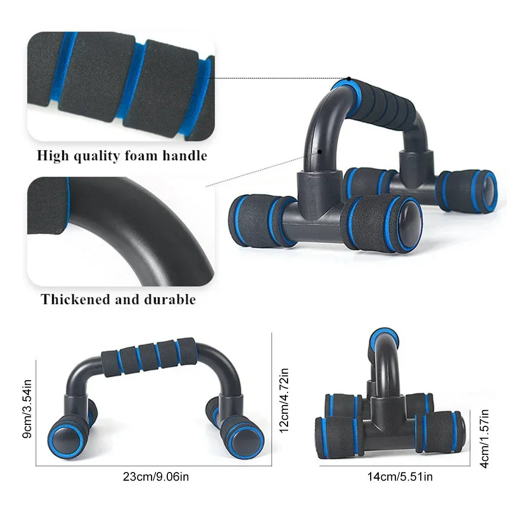 Barra de Flexão H-Shaped Dobrável – Treino de Peito, Abdômen, Braços e Costas