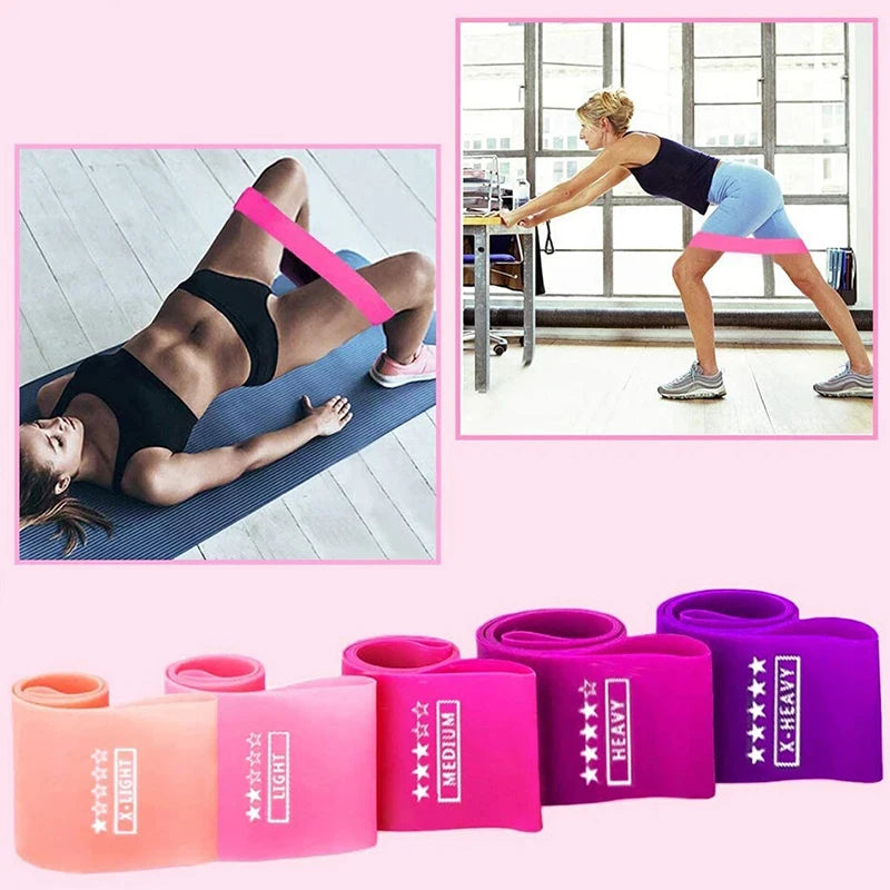 Faixa Elástica de Resistência – Treino de Força, Yoga, Pilates e Crossfit