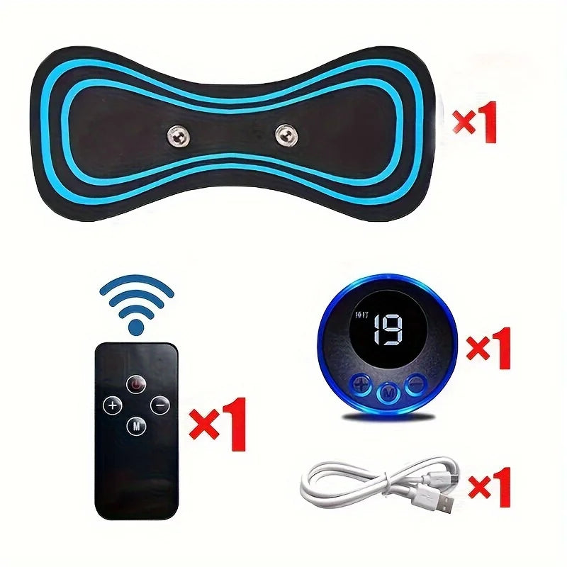 Kit massageador Elétrico Muscular – Aparelho de Massagem EMS para Pescoço
