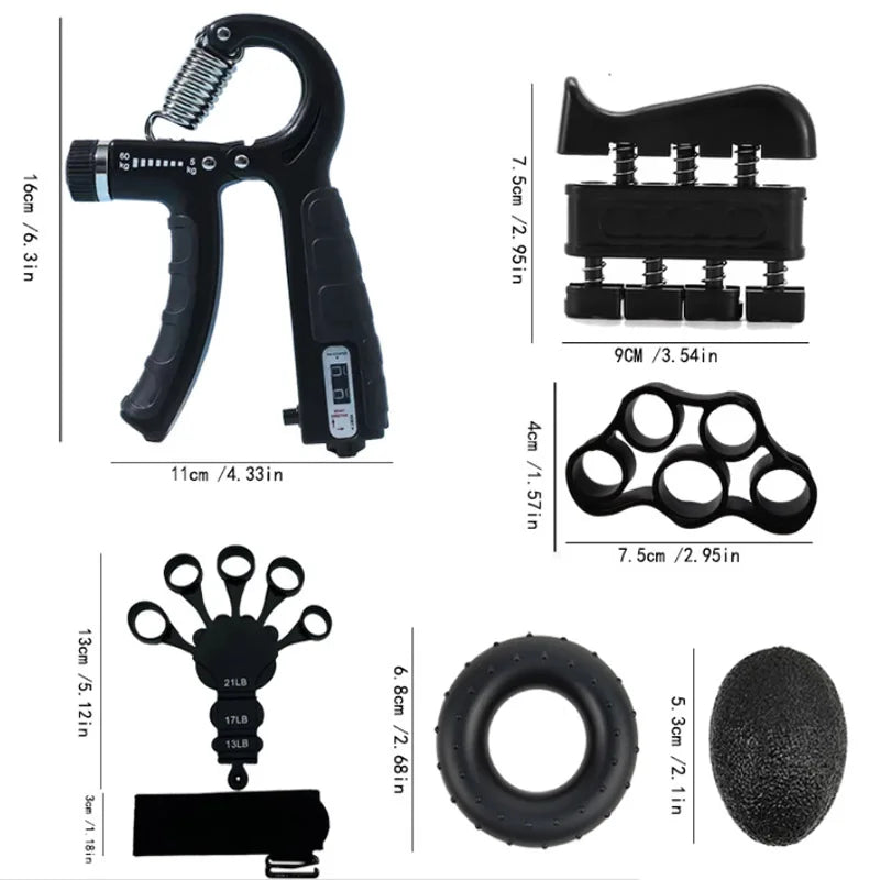 Conjunto de Treinadores de Força de Pegada Ajustável – Kit de Fitness Completo